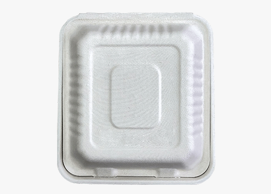 泰国工厂大量现货供应：纸浆模塑餐具; 9寸锁盒 型号2